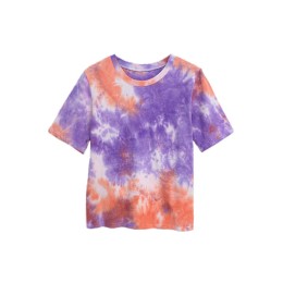 SKT007 Design Women's Contrast Tie Dye T-Shirt Loose Round Neck Short Sleeve T-Shirt T-Shirt Manufacturer SKT007 Design Women's Contrast Tie Dye T-Shirt Loose Round Neck Short Sleeve T-Shirt T-Shirt Manufacturer